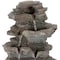 Nature Spring Tabletop Water Fountain with Cascading Rock and LED Lights, Tiered Stone, for Office / Home 641935VNZ - alternate 3